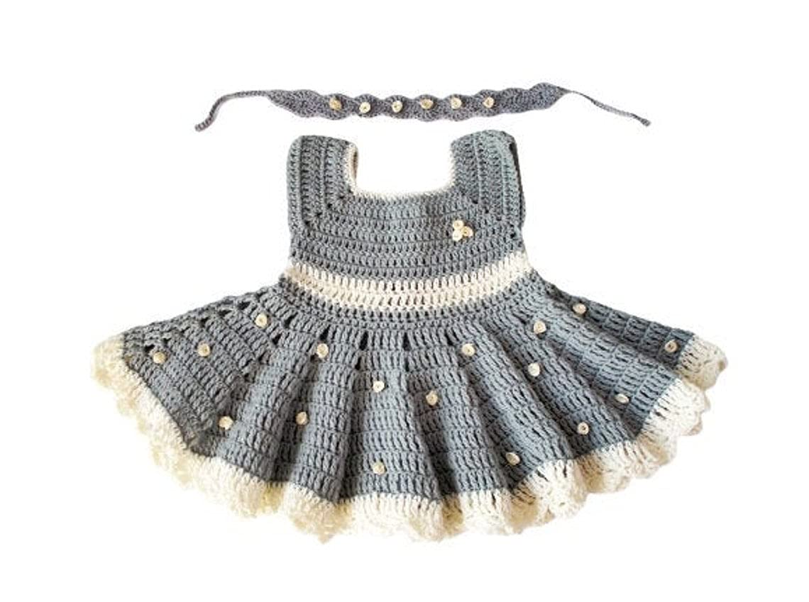 Crochet Scarf & Baby Dress