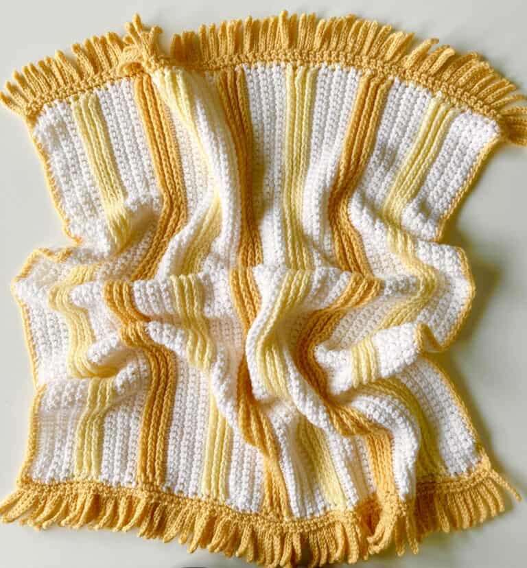 Crochet Pattern: Spicy Stripes Blanket