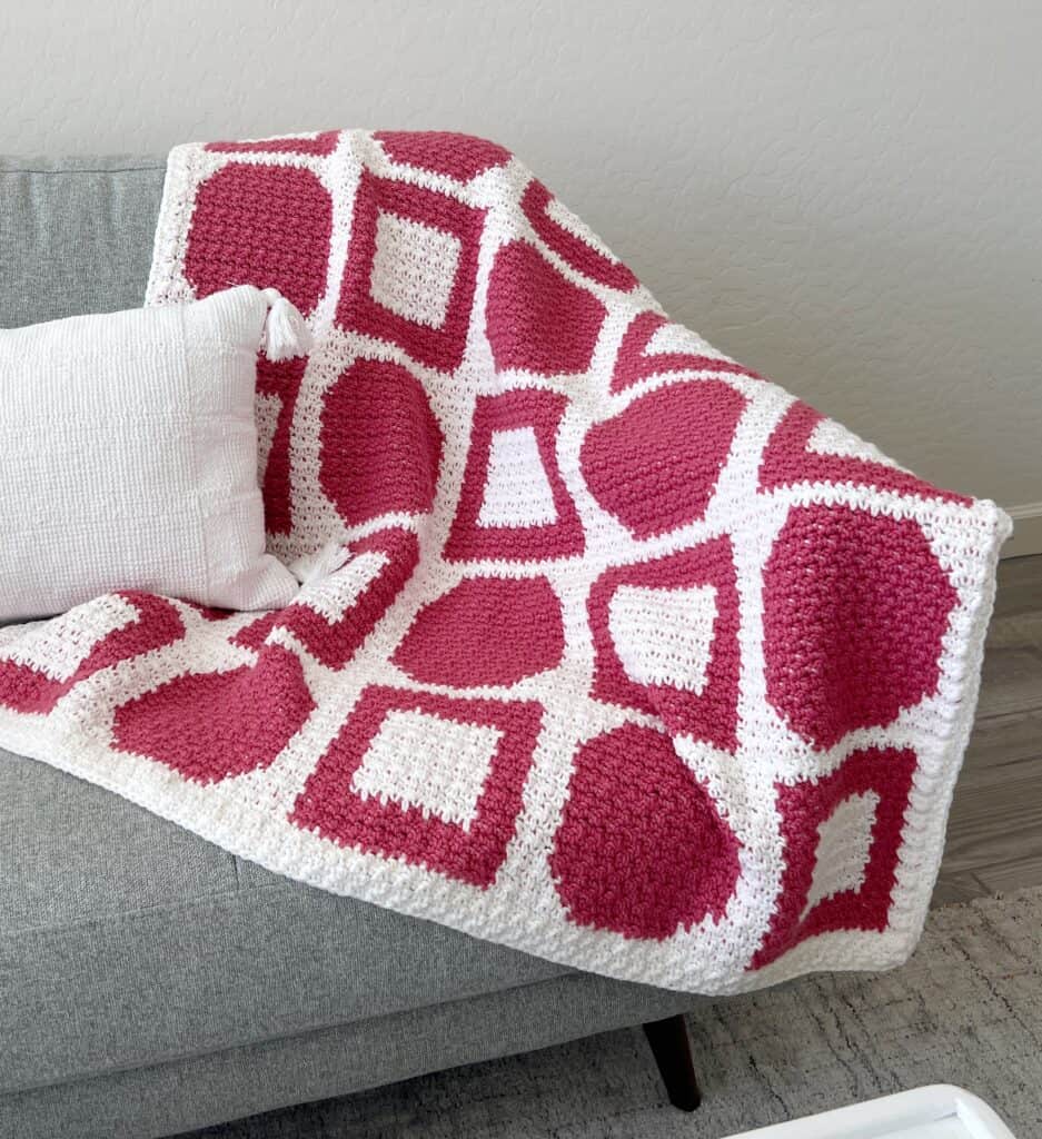 Creating a Mid-Century Modern Crochet Throw