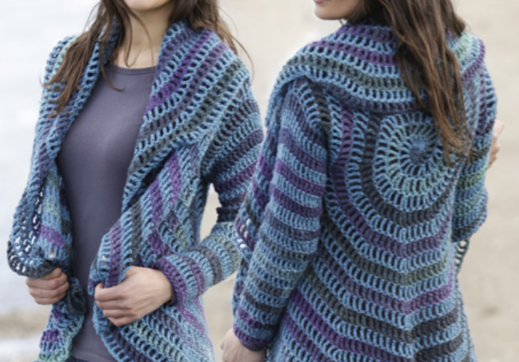 How to Create a Unique Crocheted Gypsy Blue Jacket