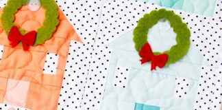 How to Make a House Quilt Block Advent Calendar