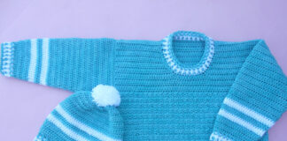 How to Make a Crochet Baby Sweater
