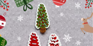 Joyful Creations: Crochet Your Own Christmas Tree Hairclip