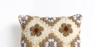 Transform Your Space with the Crochet Poppy Fields Pillow